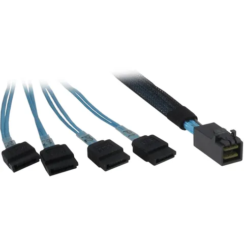 Inter-Tech 0.5m SFF 8643/4x SATA 0,5 m – afbeelding 2