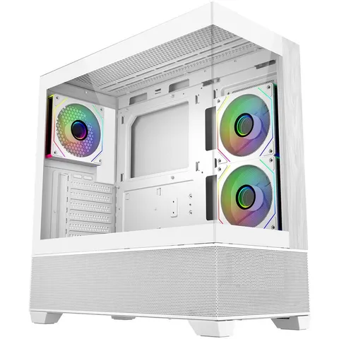 Cooler Master Elite 690 Wood - Wit – afbeelding 2