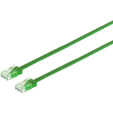 Patchkabel-Flachkabel U/UTP cat. 6 slim grün 2m – afbeelding 2