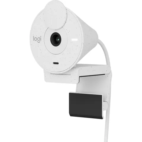 Logitech Brio 300 - Webcam - Full HD - USB C - Off White – afbeelding 2
