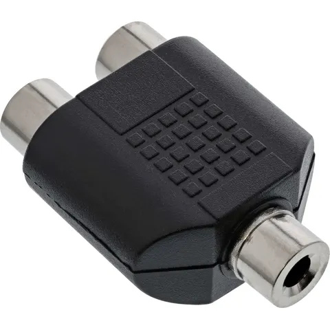 3,5mm Jack mono (v) - Tulp stereo (v) adapter – afbeelding 2