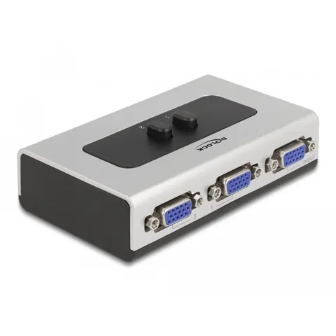 Delock Switch VGA 2 port manual bidirectional – afbeelding 2