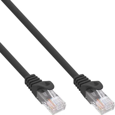 InLine® Patchkabel, U/UTP, Cat.5e, zwart, 0,5m – afbeelding 2