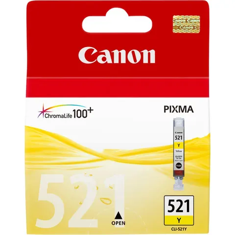 Inktcartridge Canon CLI-521 geel – afbeelding 2