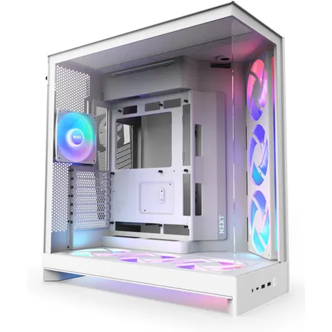 NZXT H9 Flow RGB+ 2025 - Wit – afbeelding 2