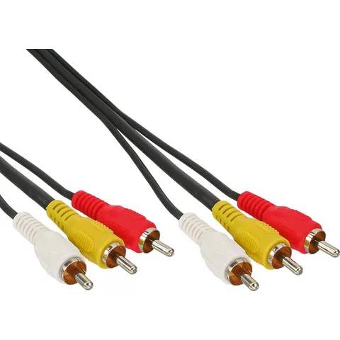 InLine® Tulpkabel, Audio/Video 3x Tulp jack/jack, 2m – afbeelding 2