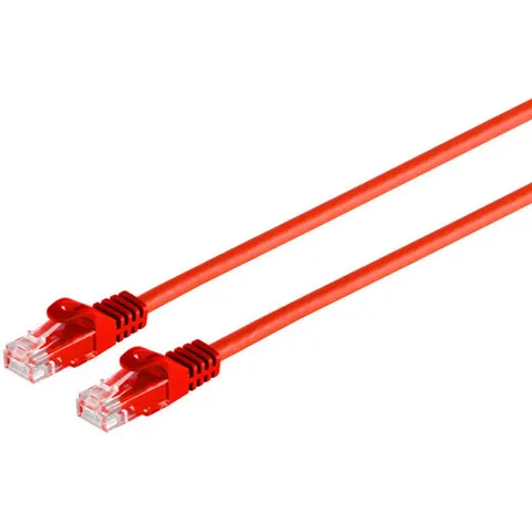 RJ45 Patchkabel CAT 7 Rohkabel U/UTP rot 2m – afbeelding 2