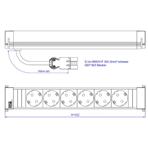 BACHMANN POWER FRAME 6xCEE7/3 – afbeelding 2