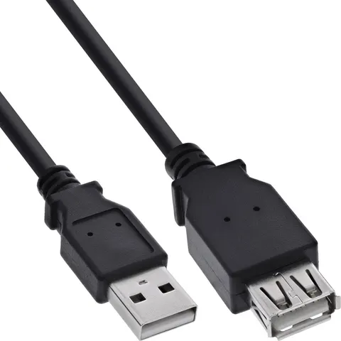 InLine 34603B USB-kabel 3 m USB 2.0 USB A Zwart – afbeelding 2