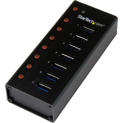 7 Port USB 3.0 Hub - Desktop /Wall-Mount – afbeelding 2