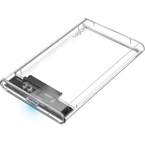 Festplattengeh�use 2,5'' transparent USB 3.0 – afbeelding 2