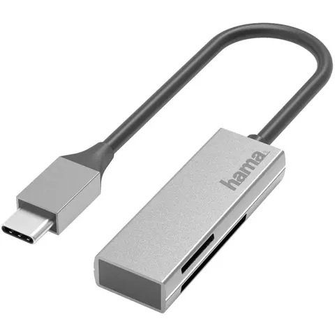 Hama - USB card reader USB-C - SD- en MicroSD-kaartlezer – afbeelding 2