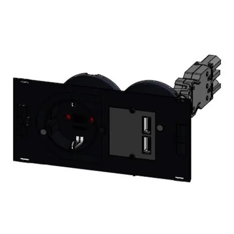 BACHMANN DUE Set 1xDUE CEE7/7+USB – afbeelding 2