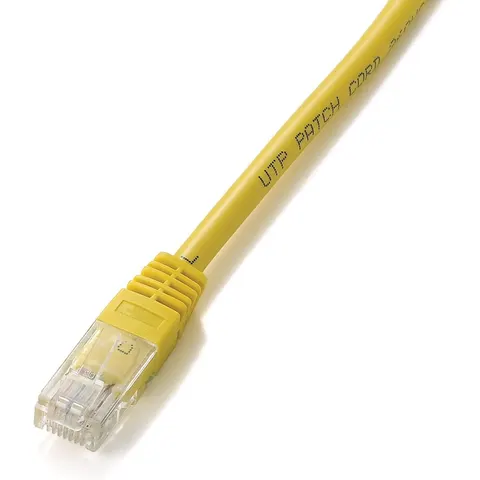 CAT5e UTP kabel 3 meter koper Geel – afbeelding 2