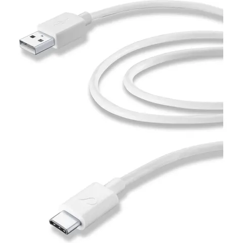 Cellularline - Usb kabel, usb-a naar usb-c 2m tablet, wit – afbeelding 2