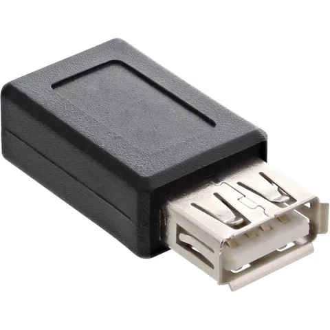 USB Micro B (v) - USB-A (v) adapter - USB2.0 / zwart – afbeelding 2