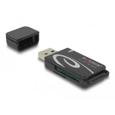 Delock Mini USB 2.0 Card Reader with SD and Micro SD Slot – afbeelding 2