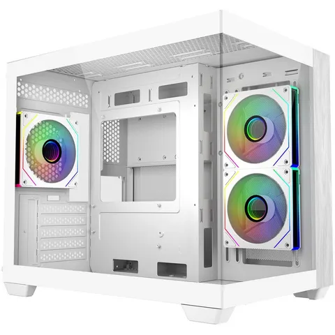 Cooler Master Elite 481 Wood - Wit – afbeelding 2