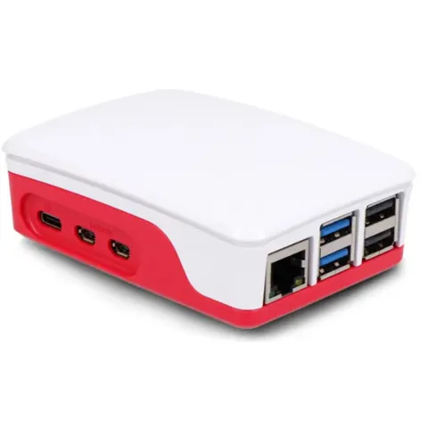 Raspberry Pi® behuizing - Geschikt voor model: Raspberry Pi® 5 - Rood / Wit – afbeelding 2
