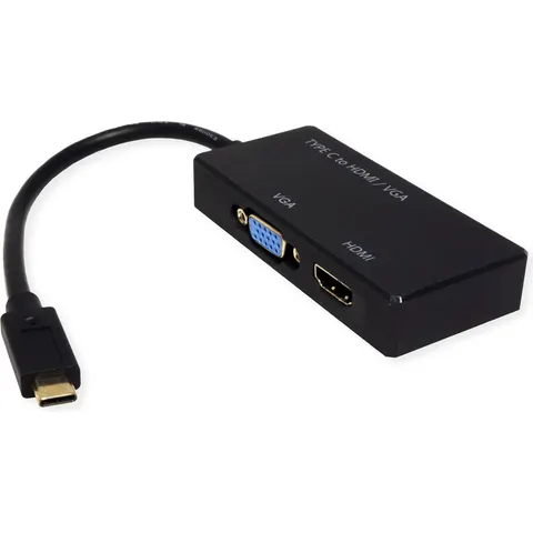VALUE Beeldschermadapter USB Type C - VGA / HDMI – afbeelding 2