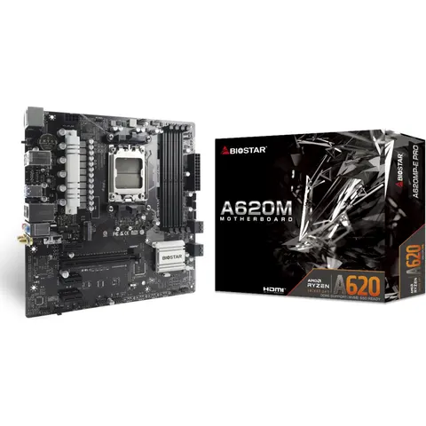 Biostar A620MP-E PRO moederbord AMD A620 Socket AM5 micro ATX – afbeelding 2
