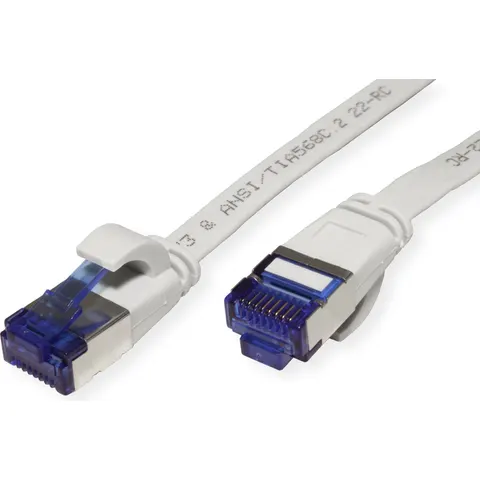 VALUE FTP patchkabel, Cat.6A (Class EA), extra plat, grijs, 2 m – afbeelding 2