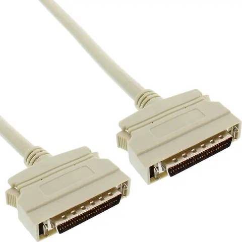 InLine® SCSI II kabel, 50-pins mini D-Sub jack/jack, 2m – afbeelding 2
