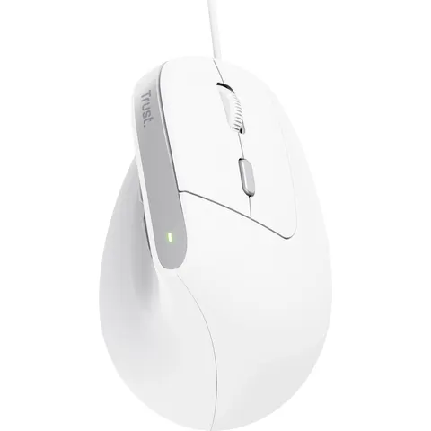 Muis Trust ergonomisch BAYO II wit – afbeelding 3