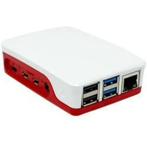 Officiële Raspberry Pi 4 behuizing - Roze-Wit – afbeelding 2