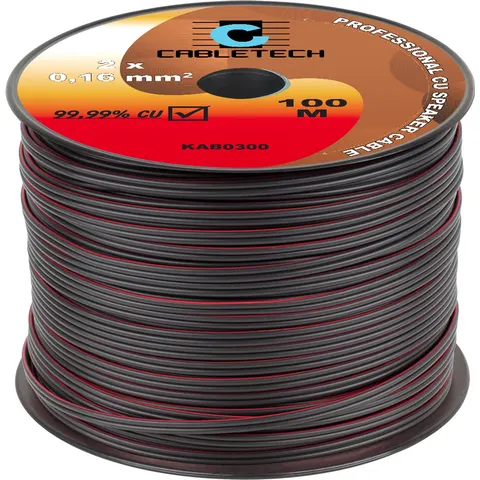 Cabletech - Speakerkabel - 0,16mm - Zwart - 100m – afbeelding 2