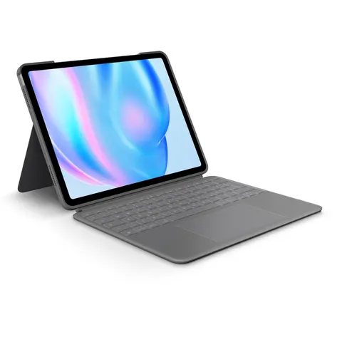 Logitech Combo Touch QWERTZ Duits Smart Connector Grijs – afbeelding 2