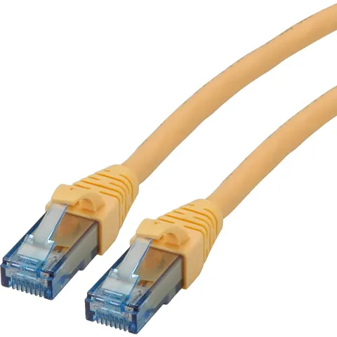 ROLINE Patchkabel Cat.6A UTP, Component Level, LSOH, geel, 15 m – afbeelding 2