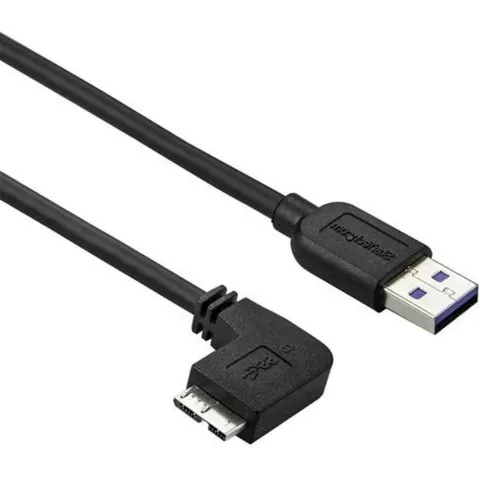StarTech Slanke Micro USB 3.0 kabel haaks naar rechts 50cm – afbeelding 2