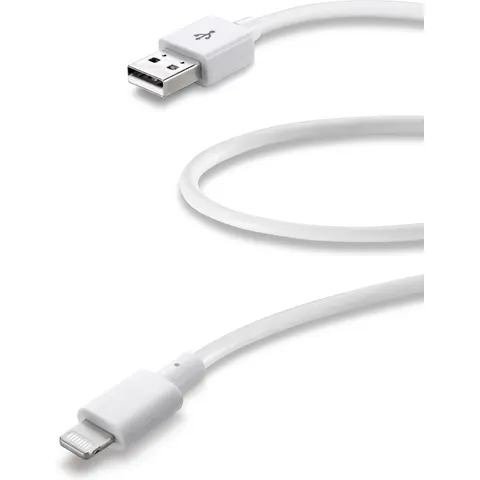 Cellularline - Data kabel usb, Apple lightning, snel laden, 60cm, wit – afbeelding 2