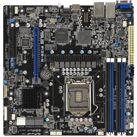 ASUS P12R-M - Server Moederbord - Intel Xeon E - DDR4 Ondersteuning - Micro ATX – afbeelding 2