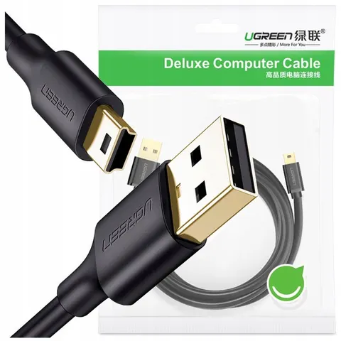 Kabel Usb Do Mini Usb Ugreen Us132, 2M (Czarny) – afbeelding 2