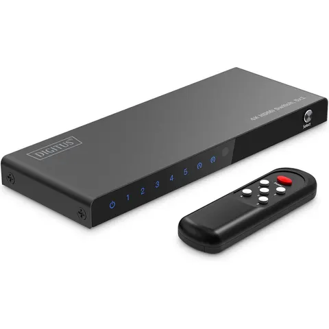 Digitus 4K HDMI Switch 5 Input > 1 Output – afbeelding 2