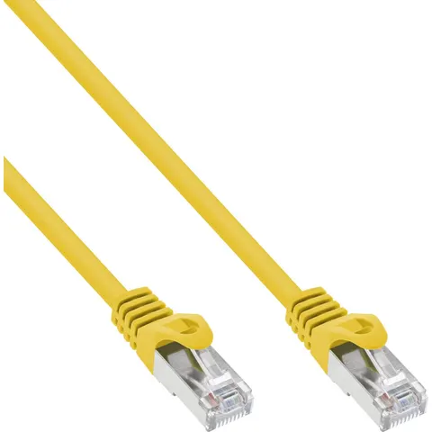 InLine® Patchkabel, SF/UTP, Cat.5e, geel, 2m – afbeelding 2