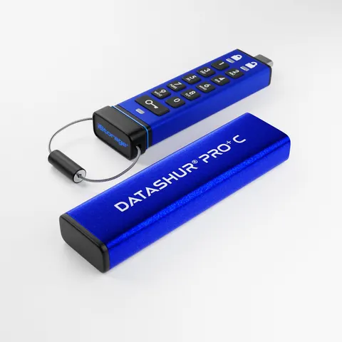 iStorage datAshur PRO+C - USB Stick - USB3 - 256-bit - 128GB – afbeelding 2