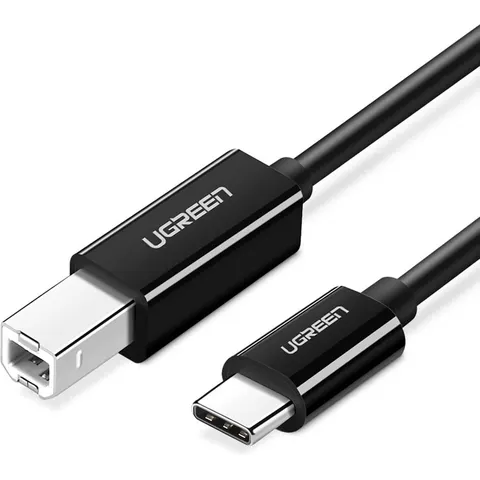 Ugreen - Printerkabel - Printer kabel usb - USB 2.0 - USB-C - 2 Meter - Zwart – afbeelding 2