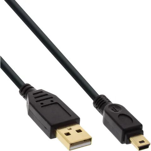 Inline Mini USB 2.0 kabel 0,5m – afbeelding 2