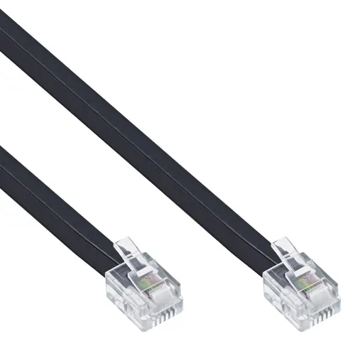 InLine® Modulaire kabel RJ12, jack, 6-aderig, 6P6C, 15m – afbeelding 2