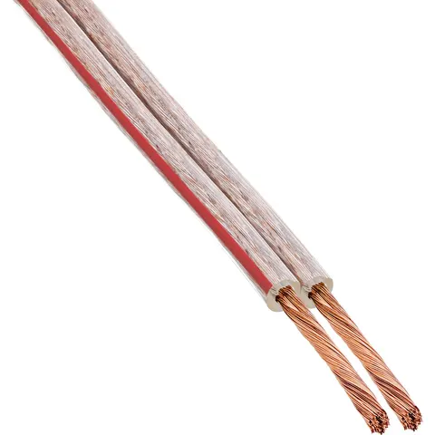 Luidsprekerkabel CCA 2 x 2,5mm2 - Transparant - 10 meter – afbeelding 2