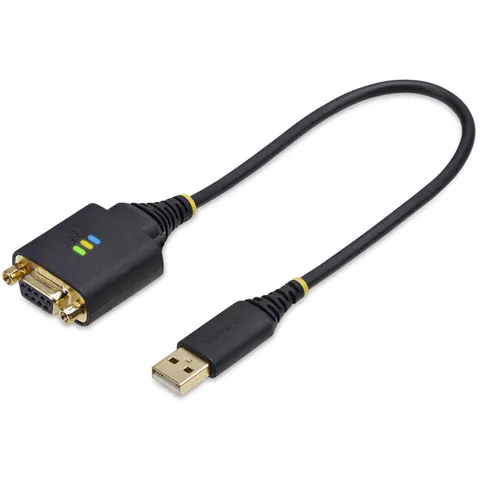 StarTech.com 30cm USB naar Null Modem Adapter/Converter Kabel, COM Retention, FTDI, USB-A naar DB9 RS232, Verwisselbare DB9 Schroeven/Moeren, ESD Bescherming, W – afbeelding 2