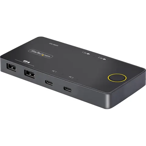 StarTech.com C2-H46-UC2-PD-KVM-switch Zwart – afbeelding 2