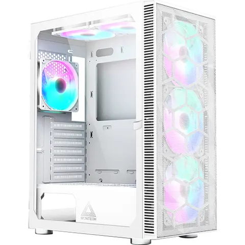 MONTECH X3 Mesh Midi-tower Gaming-behuizing Wit – afbeelding 2