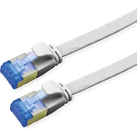 VALUE FTP patchkabel, Cat.6A (Class EA), extra plat, grijs, 0,5 m – afbeelding 2