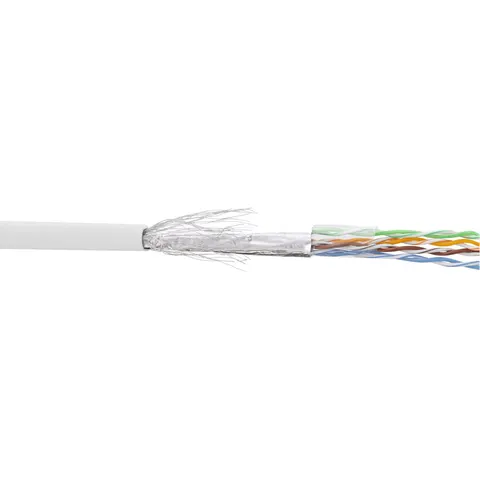 InLine® Patchkabel Cat.5e, wit, SF/UTP, AWG26, PVC, 100m – afbeelding 2
