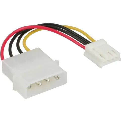 Molex (m) - Floppy (v) voedingskabel - 0,05 meter – afbeelding 2