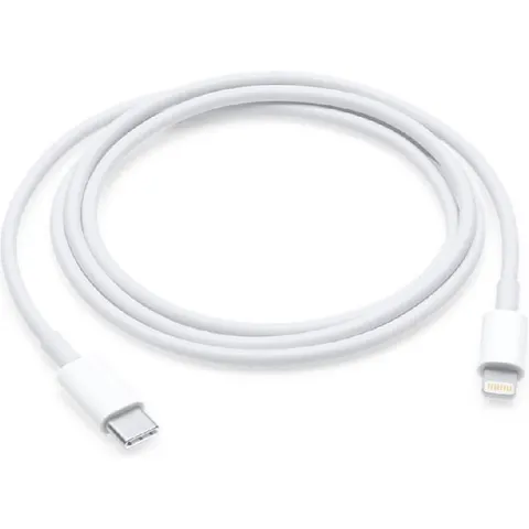 Apple - Lightning Oplaadkabel - USB‑C naar Lightning - 1m - Wit – 370388 – afbeelding 2